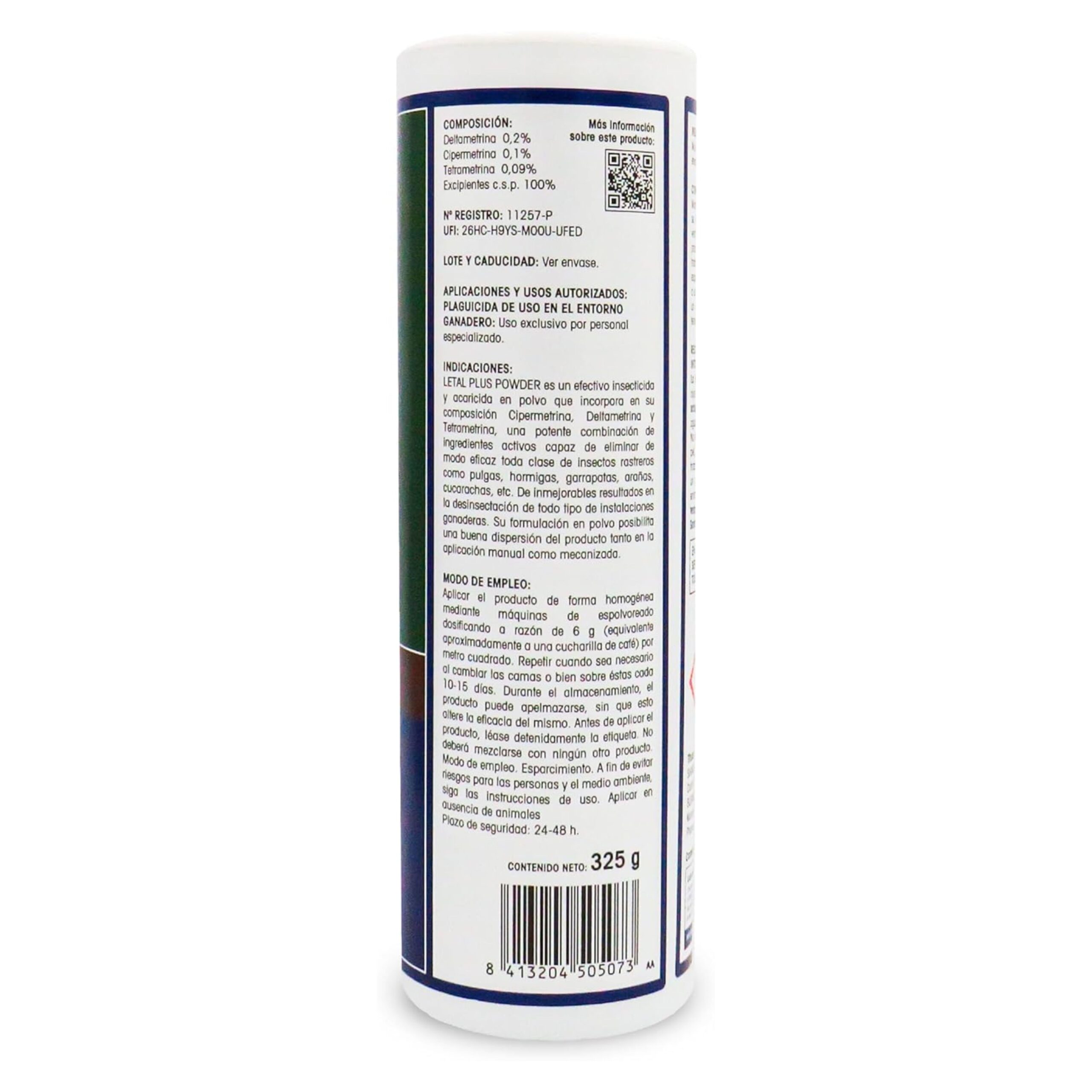 Letal Plus Pwd Talquera 325 gr. - Imagen 4