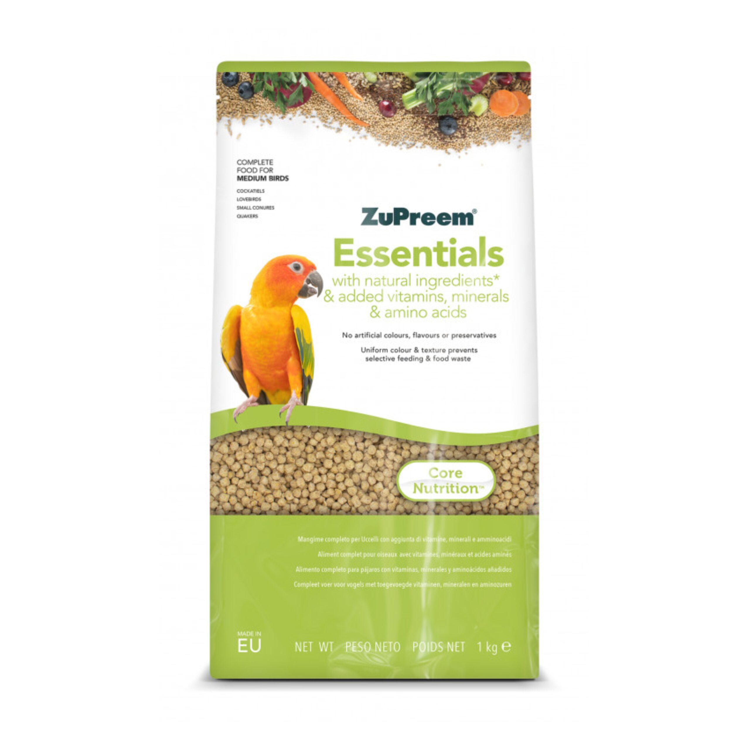 Zupreem Essentials M 1 Kg. Ninfas
