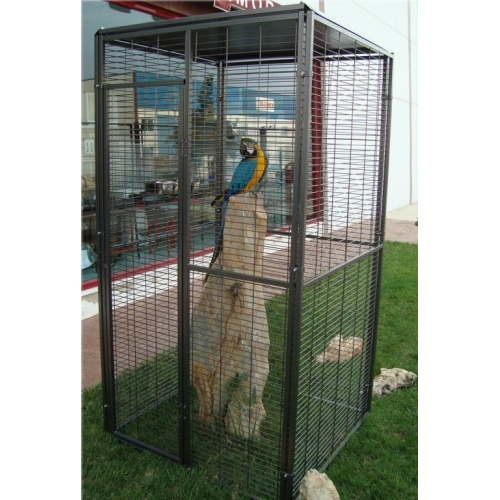 Voladero Jardin Loro 1x1 mt.techo Plano
