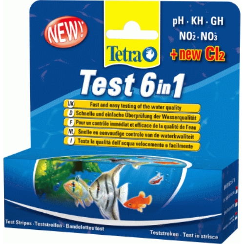 Tetratest 6 en 1 (No2,no3,ph,kh,gh)