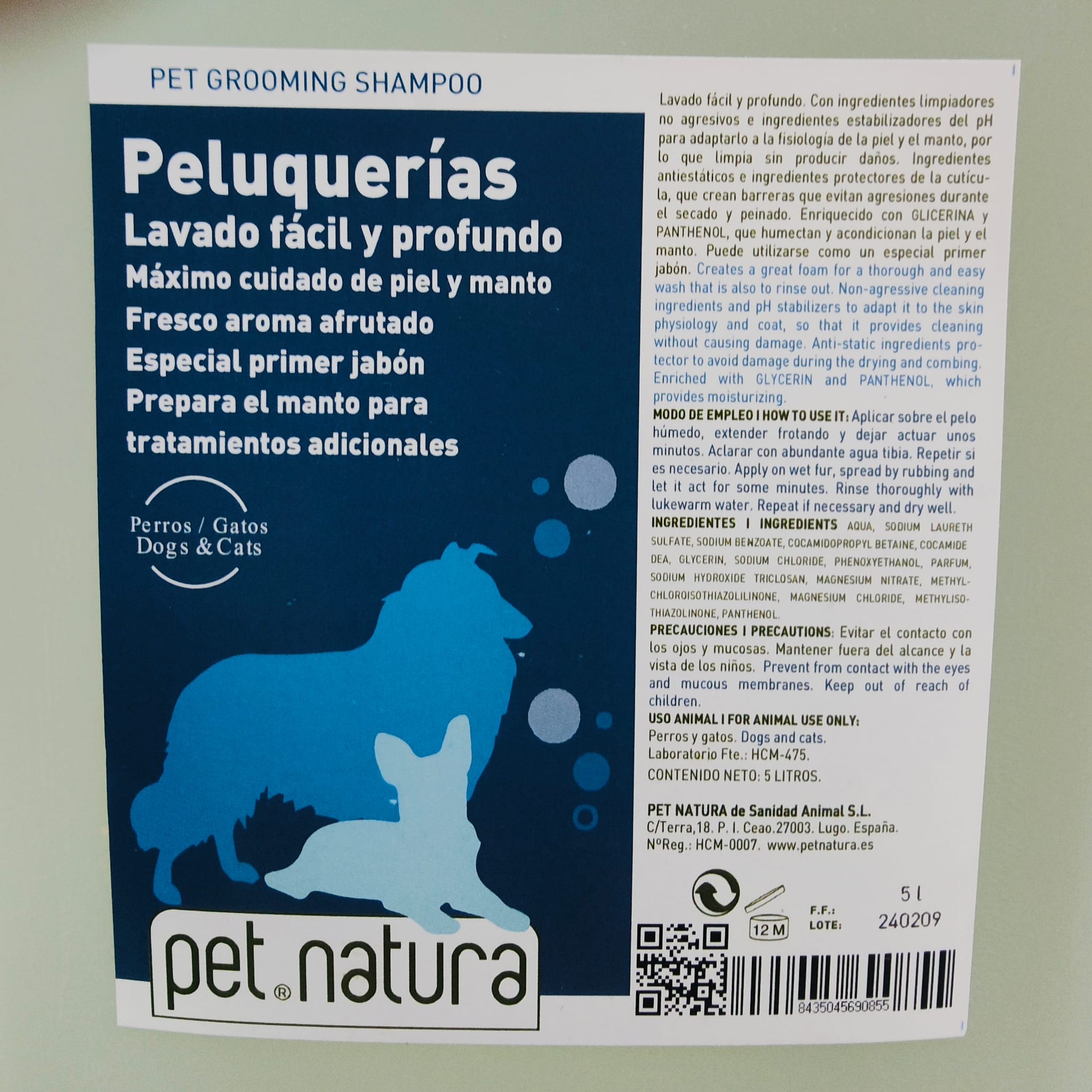 Champu Peluquerias 5 Lts. Petnatura - Image 2