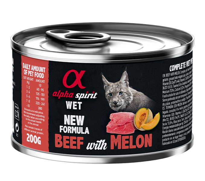 Patê de Vitela com Melão para Gatos