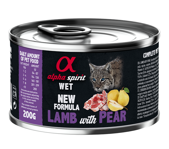 Paté de Cordero con Pera para Gatos
