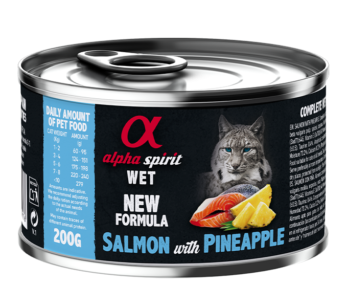 Paté de Salmón con Piña para Gatos