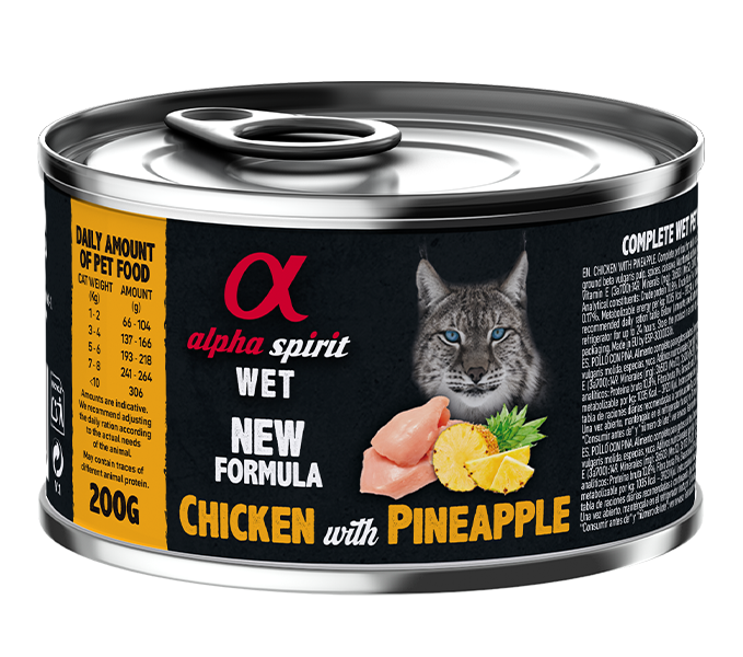 Paté de Frango com Ananás para Gatos