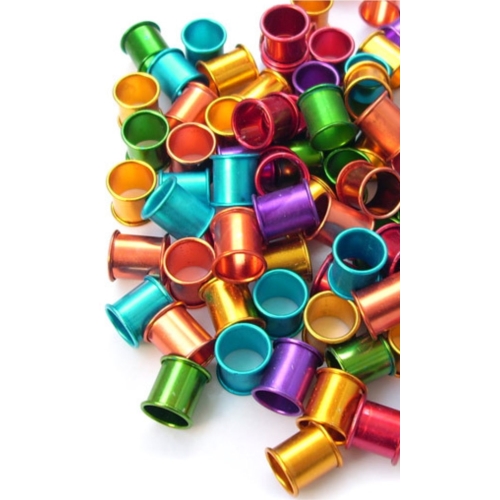Anilla Aluminio Palomas 8 mm. 10 Unidades.
