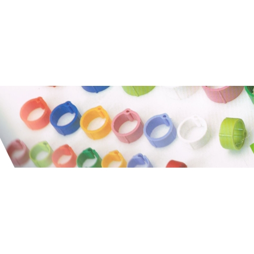 Anilla Plastico Palomas 8 mm. 100 uds.Bolsa