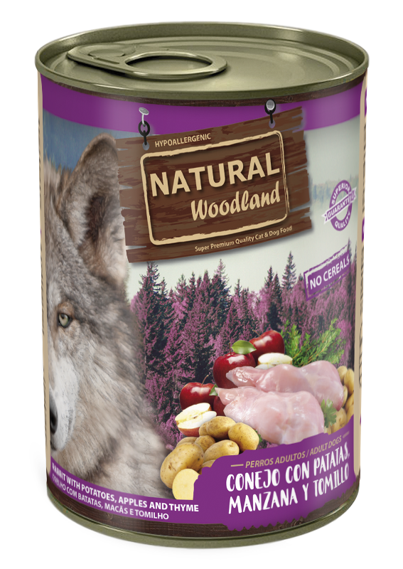 Natural Woodland Conejo con patatas, manzana y tomillo - Image 2