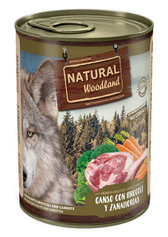 Natural Woodland Ganso con brócoli y zanahorias - Imagen 2