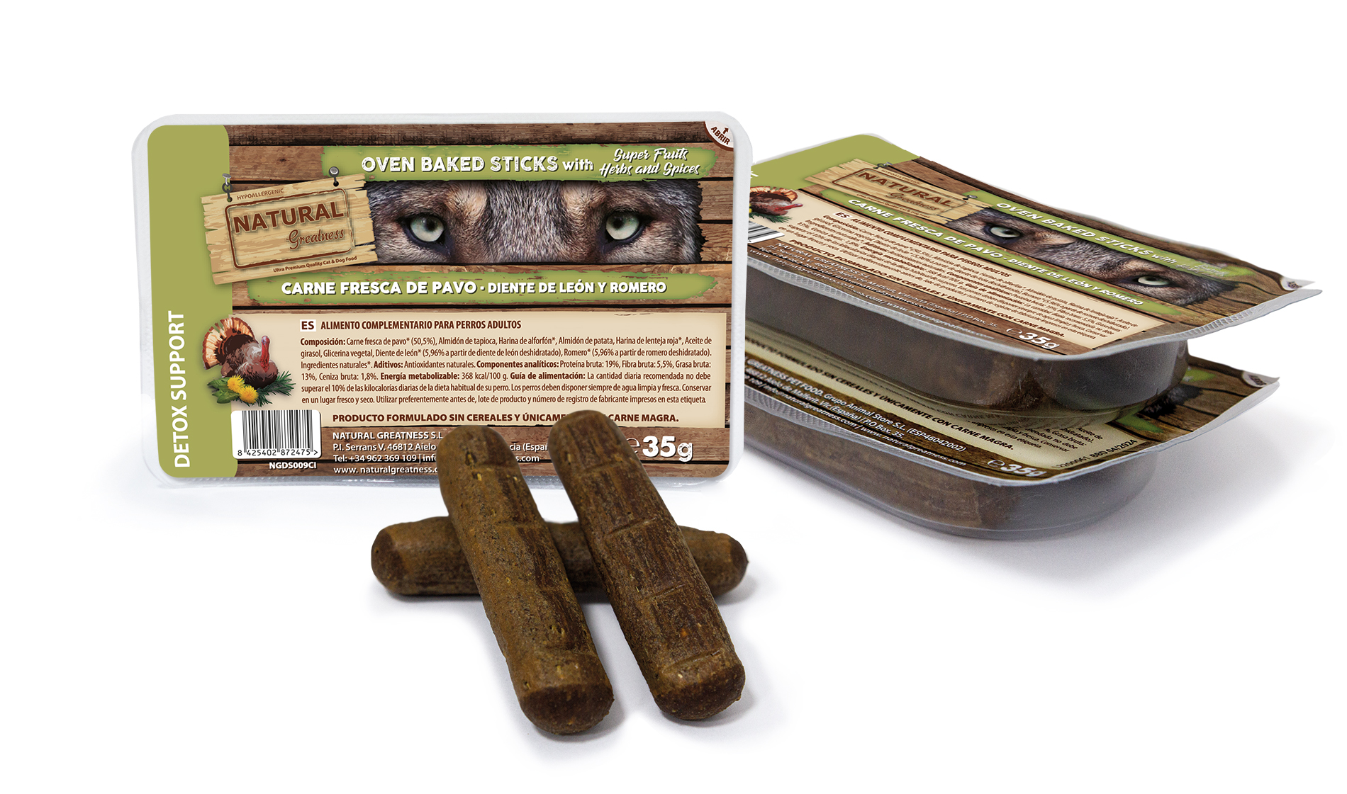 Natural Greatness Detox Support (Oven baked sticks) - Imagen 2