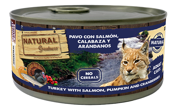 Natural Greatness Peru com Salmão, Abóbora e Mirtilos