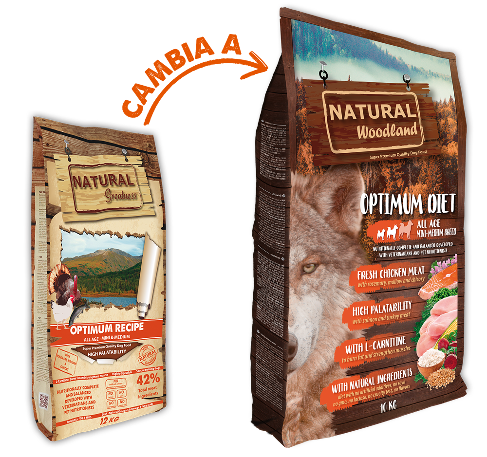 Natural Woodland Receta Optimum - Mini & Medium - Imagen 6