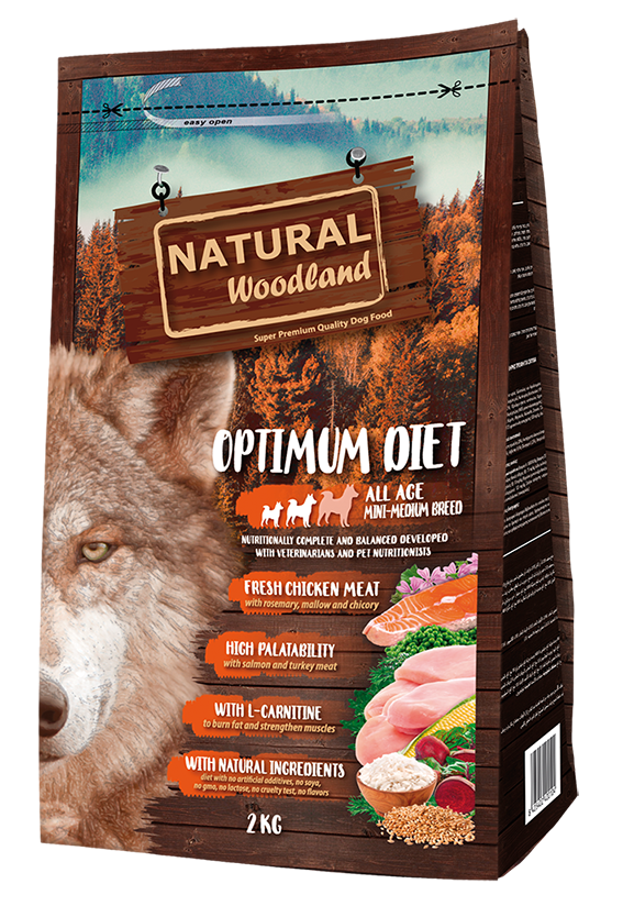Natural Woodland Receta Optimum - Mini & Medium