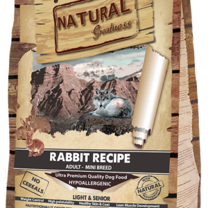 Natural Greatness Receta de Conejo Mini - Light & Senior