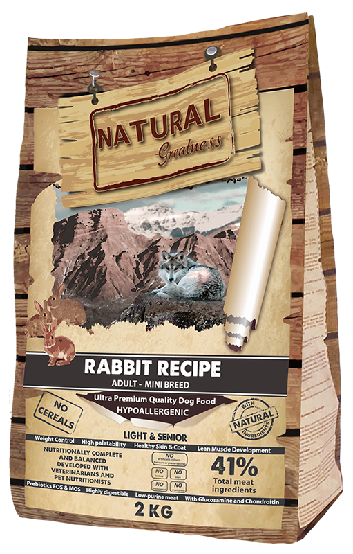 Natural Greatness Receta de Conejo Mini - Light & Senior