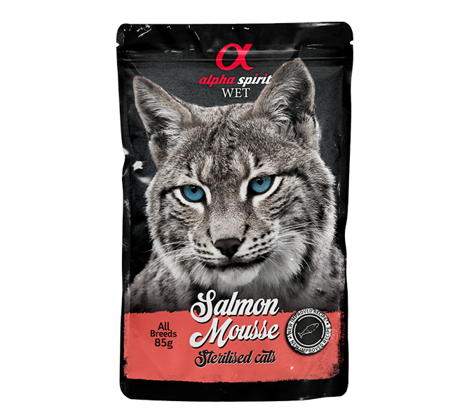 Mousse de Salmón para Gatos Esterilizados