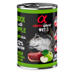 Paté de Pato con Manzana Verde para Perros 400gr