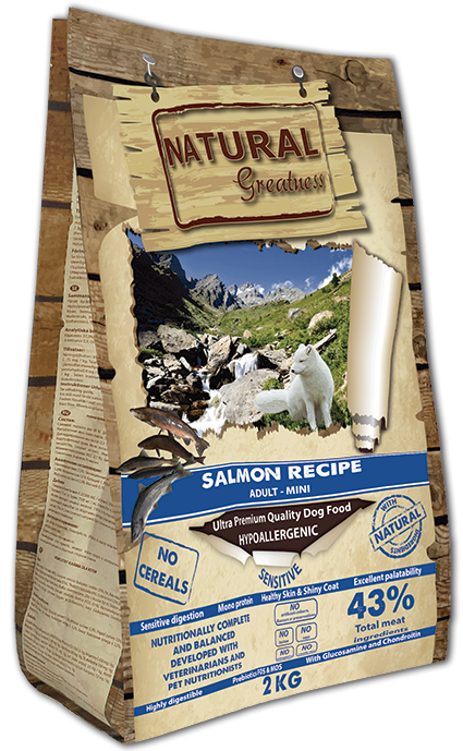 Natural Greatness Receita de Salmão – Sensitive Mini