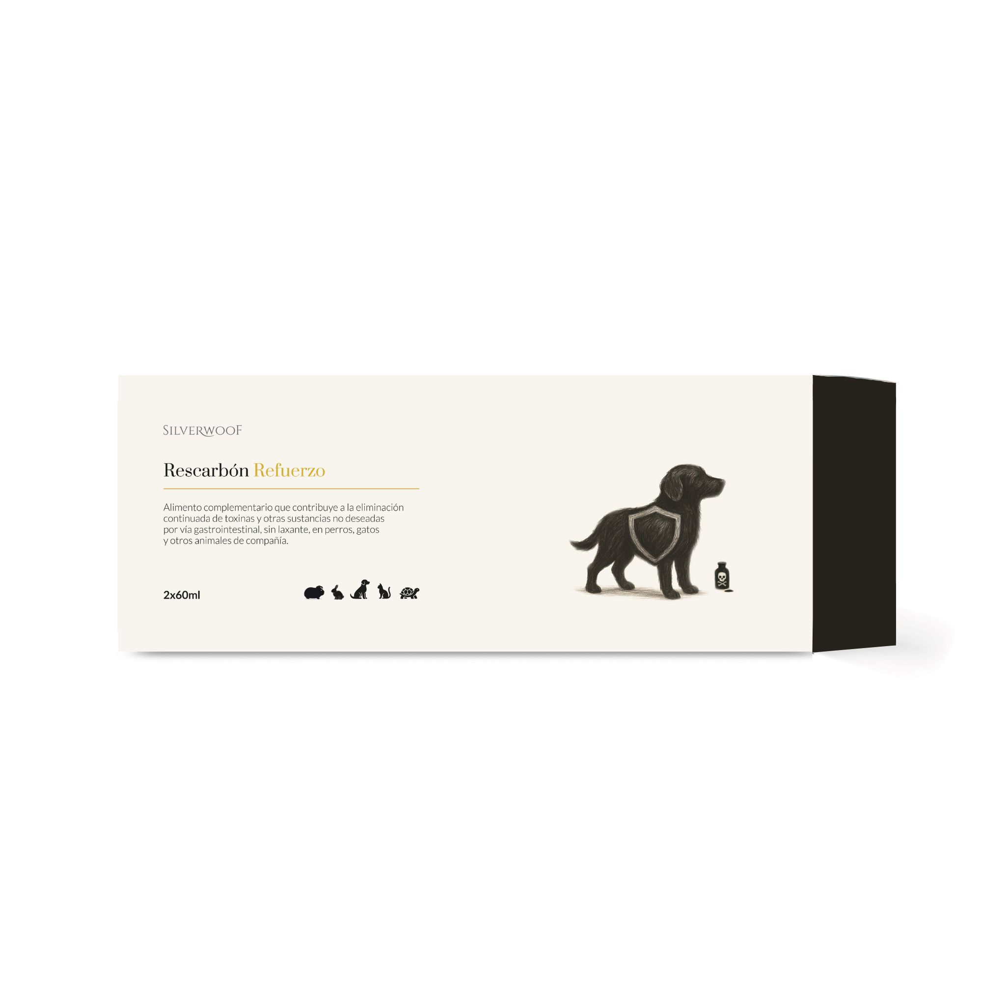 Rescarbón Refuerzo Carbon Activado Sin Laxante Silverwoof 2 x 60 ml